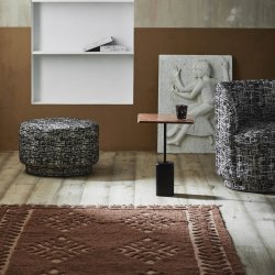 Bomu puf - sort/hvid