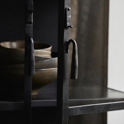 Phoenix Vitrineskab 5 hylder - Sort