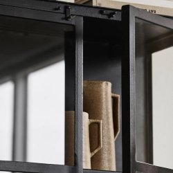 Phoenix Vitrineskab 5 hylder - Sort