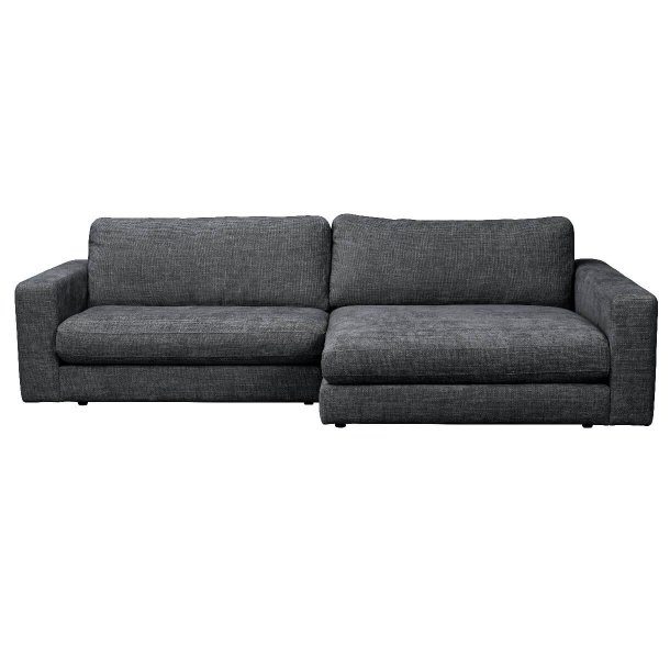 Duncan 3-pers. sofa m. h. chaiselong - Mrkegr