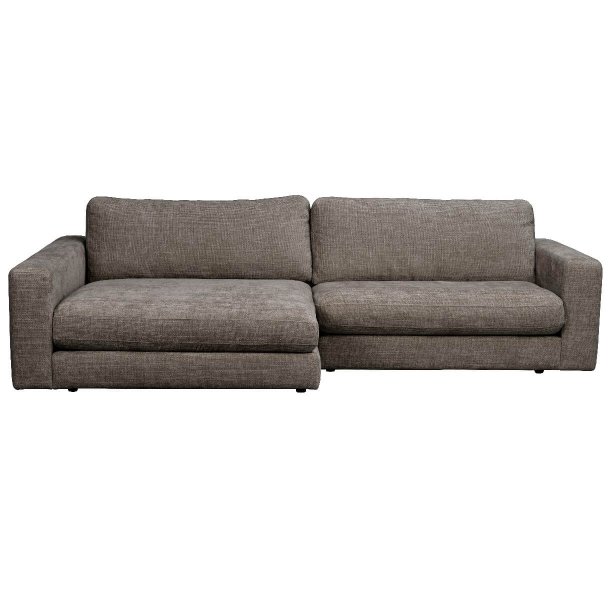 Duncan 3-pers. sofa m. v. chaiselong - Mellemgr