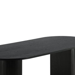 Bianca Ovalt spisebord - Sort