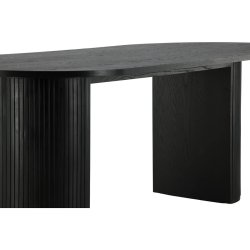 Bianca Ovalt spisebord - Sort