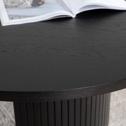 Bianca Ovalt spisebord - Sort