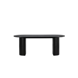 Bianca Ovalt spisebord - Sort