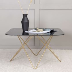 Tristar Sofabord - Sort/messing