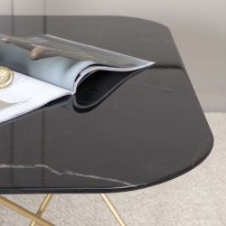 Tristar Sofabord - Sort/messing