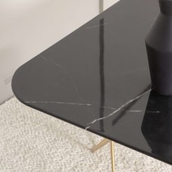 Tristar Sofabord - Sort/messing