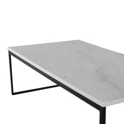 Estelle sofabord - Hvid marmor