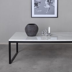 Estelle sofabord - Hvid marmor