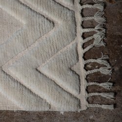 Dahlia Gulvtppe - 300x400 - Hvidt