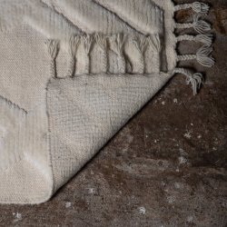 Dahlia Gulvtppe - 300x400 - Hvidt