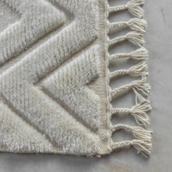 Dahlia Gulvtppe - 300x400 - Hvidt