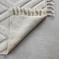 Dahlia Gulvtppe - 300x400 - Hvidt