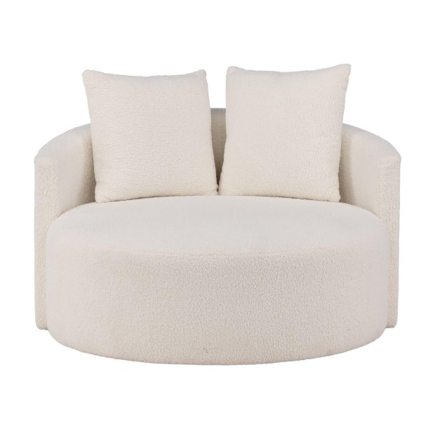 Kelso 2-pers. Sofa - Hvid Teddy