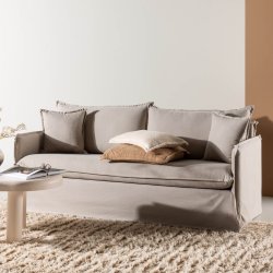 Nova 3-pers. Sofa - Lysebrun