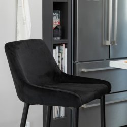 Plaza barstole - sort - St af 2