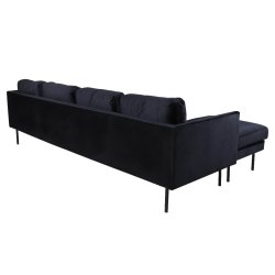 Zoom U-Sofa - Sort