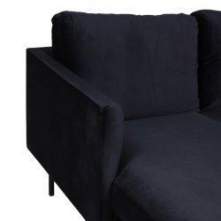 Zoom U-Sofa - Sort