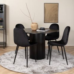 Bianca Spisebord - Sort