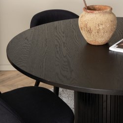 Bianca Spisebord - Sort