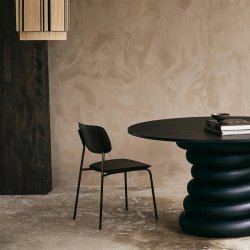 Yalu spisebord - : 140 cm - sort