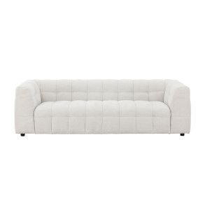 Malou 3-personers sofa i beige polstring med rummelige hynder og moderne design – elegant og komfortabel sofa til stuen