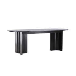 Vind Tyres Dining Table 100x220 cm - Black /