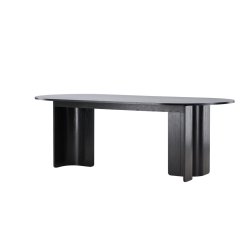 Vind Tyres Dining Table 100x220 cm - Black /