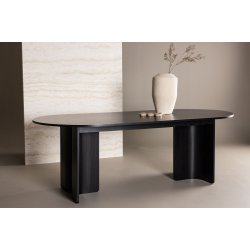 Vind Tyres Dining Table 100x220 cm - Black /