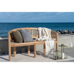 Boca Banan bnk i massivt teaktr fra House Nordic med bananformet design og afrundede former