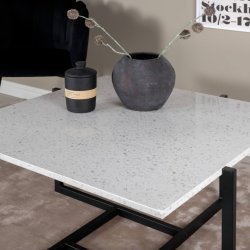 Hybrid Sofabord - Hvid terrazzo
