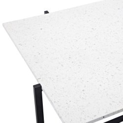 Hybrid Sofabord - Hvid terrazzo
